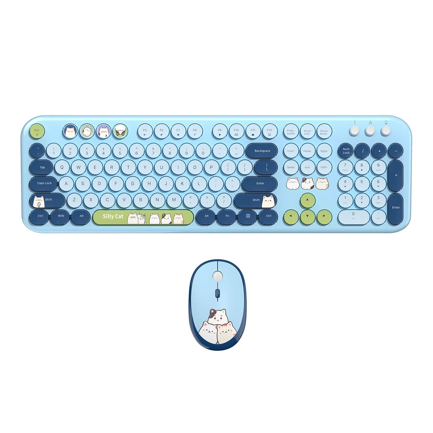 SILLY CAT 2.4G Wireless Keyboard Mouse Combo